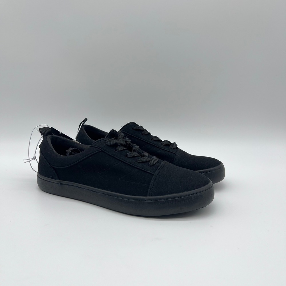 Art Class Garrett Kids Black Canvas Lace Up Sneakers Size 5 Low Top Shoes